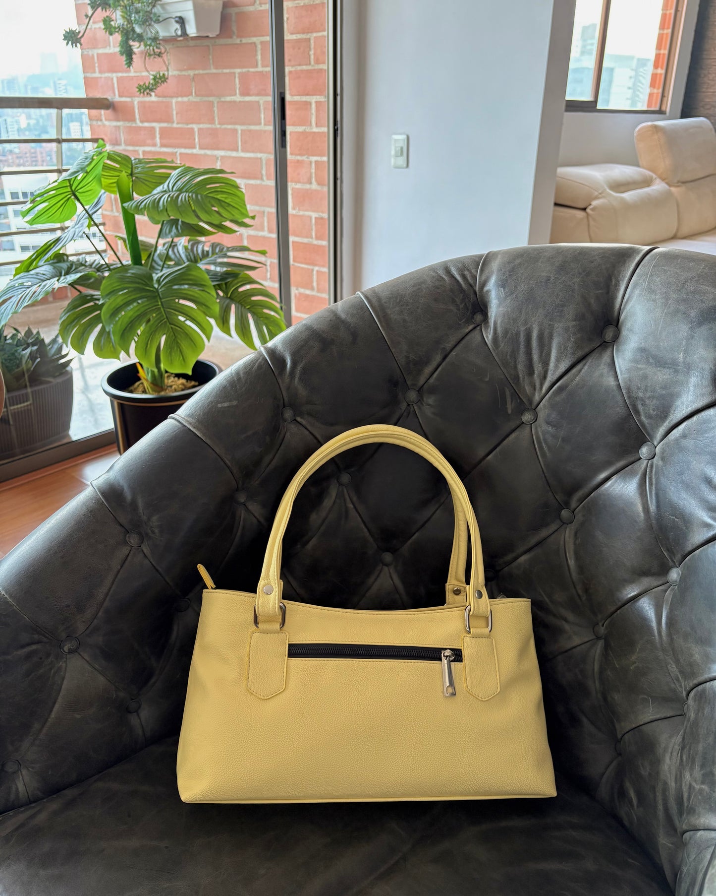 BOLSO AURA - AMARILLO PASTEL
