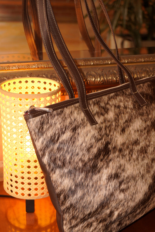 BOLSO DOÑA CANDELARIA PELOS - CUERO GENUINO