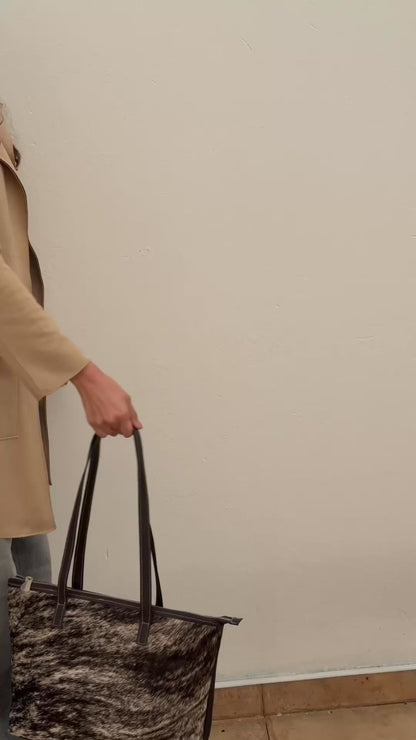 BOLSO DOÑA CANDELARIA PELOS - CUERO GENUINO