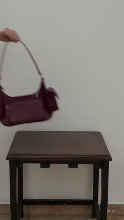 BOLSO DOÑA CARMEN VINO TINTO - CUERO GENUINO